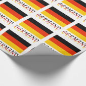 Duitse vlag cadeau cadeaupapier (Hoek)