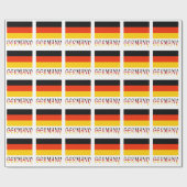 Duitse vlag cadeau cadeaupapier (Vlak)