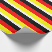 Duitse vlag cadeaupapier (Hoek)