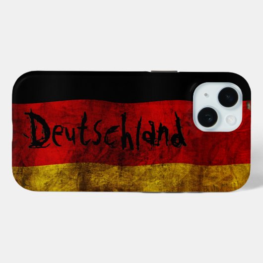 Duitse vlag - Case-Mate iPhone case (Achterkant (horizontaal))