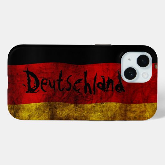 Duitse vlag - Case-Mate iPhone case (Achterkant (horizontaal))