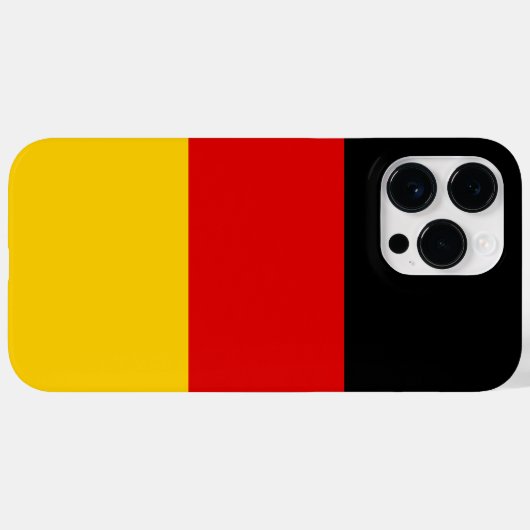 Duitse vlag Case-Mate iPhone case (Achterkant (horizontaal))