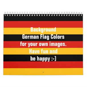 DUITSE VLAG COLORS CALENDAR voor uw eigen afbeeldi Kalender