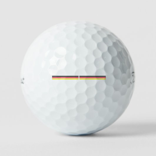 Duitse vlag colorway Titleist 12 pack golfballen (Voorkant)