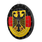 Duitse vlag/dartboard/Duitsland/spelraad Dartbord (Voorkant Rechts)