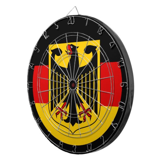 Duitse vlag/dartboard/Duitsland/spelraad Dartbord (Voorkant Rechts)