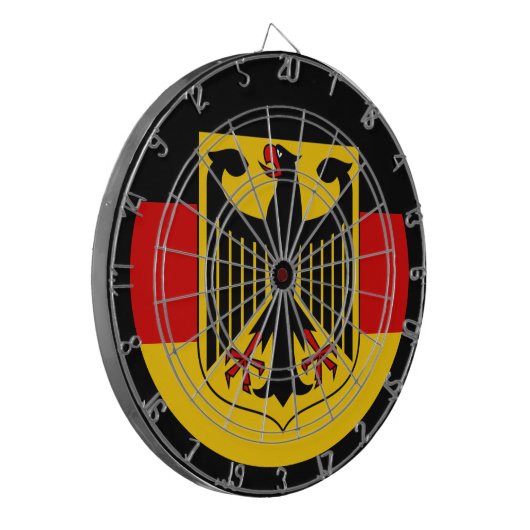 Duitse vlag/dartboard/Duitsland/spelraad Dartbord (Voorkant Links)