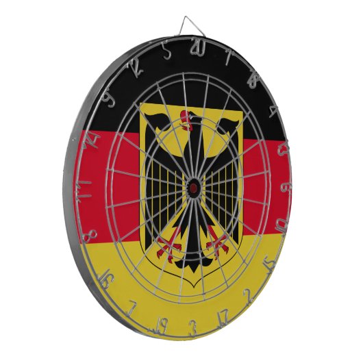 Duitse vlag dartbord (Voorkant Links)