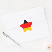Duitse vlag Deutsche Flagge Ster Sticker (Envelop)