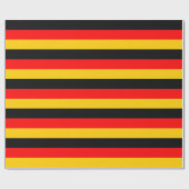 Duitse vlag Deutsche Flagge Striped Wrapping Paper Cadeaupapier (Vlak)