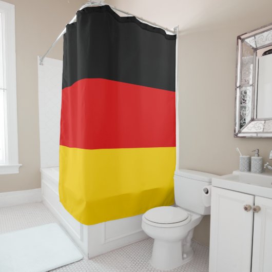 Duitse vlag douchegordijn (In situ)