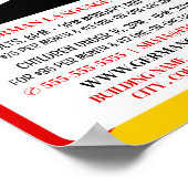 Duitse vlag, Duitse taalcursus Adverteren Poster (Hoek)