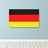 Duitse vlag (Duitsland) Canvas Afdruk (Insitu (Houten vloer))