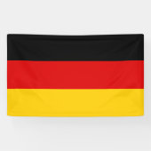 Duitse vlag (Duitsland) Spandoek (Horizontaal)