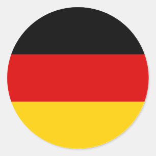 Duitse Vlag Duitsland Sticker – Zwart Rood Goud