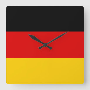 Duitse vlag — Duitsland Vierkante Klok