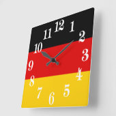 Duitse vlag — Duitsland Vierkante Klok (Hoek)