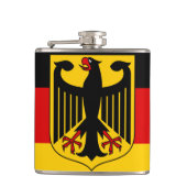 Duitse vlag & Eagle, Duitse patriotten /Deutschlan Heupfles (Voorkant)