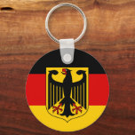 Duitse vlag & Eagle Emblem, Duitsland / sportfan Sleutelhanger<br><div class="desc">Sleutelhangers: Duitsland & armoedervlek - houd van mijn land en Duitse vlag voor nationale patriotten / Deutschland</div>