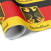 Duitse vlag, Eagle en Duitse cadeautjes/sportliefh Cadeaupapier (Rol Hoek)