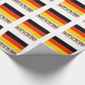Duitse vlag en Deutschland Cadeaupapier (Hoek)