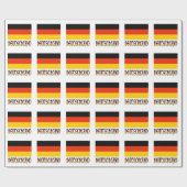 Duitse vlag en Deutschland Cadeaupapier (Vlak)