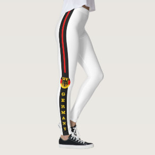 Duitse vlag en Duitse mode patriotten/sport Leggings