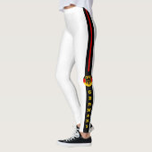 Duitse vlag en Duitse mode patriotten/sport Leggings (Links)