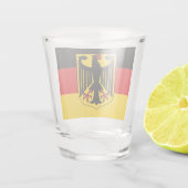 Duitse vlag en Duitse patriot/sport Shot Glas (Achterkant)