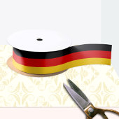 Duitse vlag en Duitsland reizen, vakantie- en spor Satijnen Lint