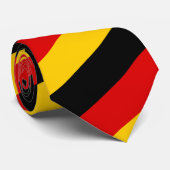 Duitse vlag en Duitsland reizen, vakantie- en spor Stropdas (Opgerold)