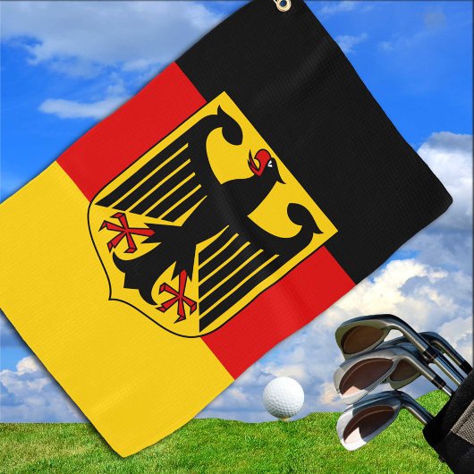 Duitse vlag en wapenstilstand, Deutschland/sportfa Golfhanddoek