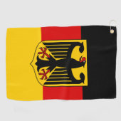Duitse vlag en wapenstilstand, Deutschland/sportfa Golfhanddoek (Horizontaal)