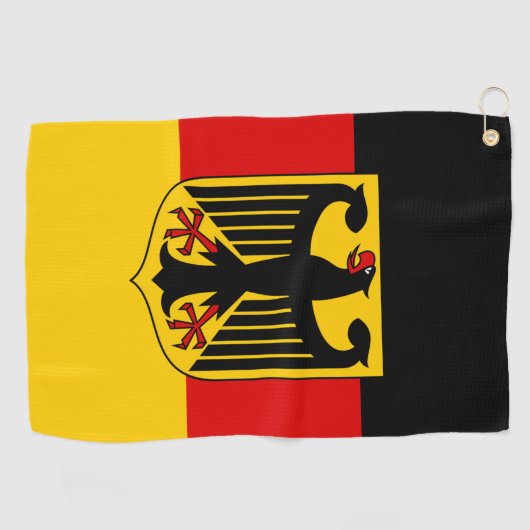 Duitse vlag en wapenstilstand, Deutschland/sportfa Golfhanddoek (Horizontaal)