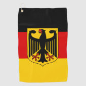 Duitse vlag en wapenstilstand, Deutschland/sportfa Golfhanddoek (Voorkant)