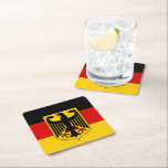 Duitse vlag en wapenstilstand, Deutschland/sportfa Kartonnen Onderzetters<br><div class="desc">ONDERZETTERS: Duitsland en wapenhoeken - houd van mijn land en Duitse vlag voor nationale patriotten (Duitsland)</div>