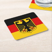 Duitse vlag en wapenstilstand, Deutschland/sportfa Kartonnen Onderzetters (Schuin)