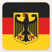 Duitse vlag en wapenstilstand, Deutschland/sportfa Kartonnen Onderzetters (Voorkant)