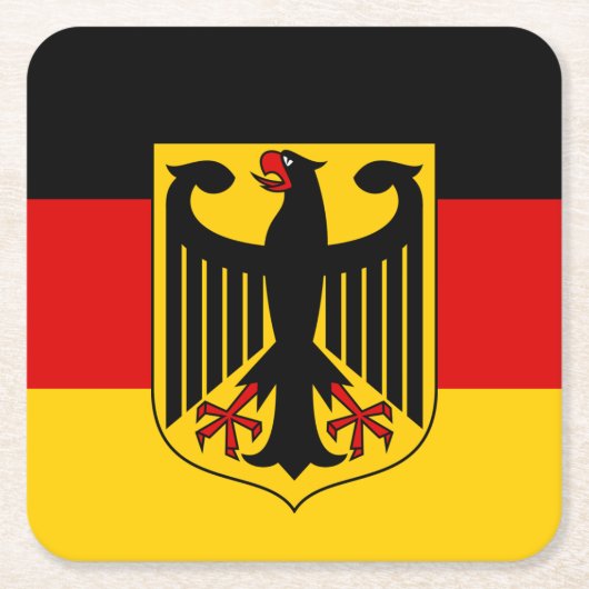 Duitse vlag en wapenstilstand, Deutschland/sportfa Kartonnen Onderzetters (Voorkant)