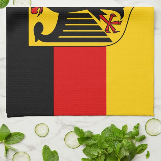 Duitse vlag en wapenstilstand, Deutschland/sportfa Theedoek (Gevouwen)