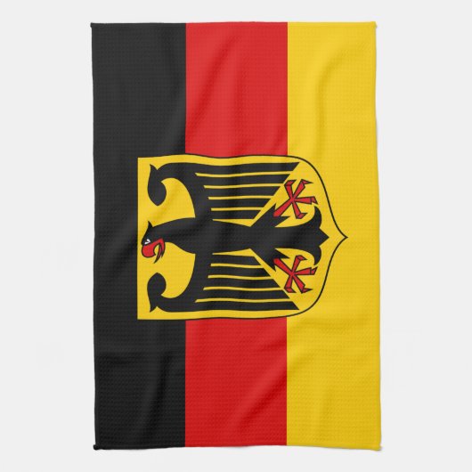 Duitse vlag en wapenstilstand, Deutschland/sportfa Theedoek (Verticaal)
