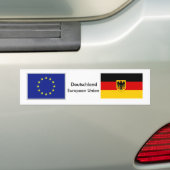 Duitse vlag - EU-vlag Bumpersticker (Op auto)