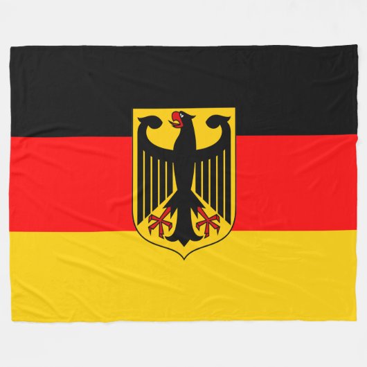 Duitse vlag fleece deken (Voorkant (Horizontaal))