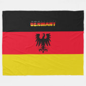 Duitse vlag fleece deken (Voorkant (Horizontaal))