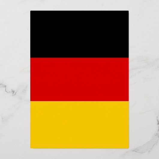 Duitse vlag folie uitnodiging (Voorkant)