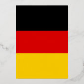 Duitse vlag folie uitnodiging (Achterkant)