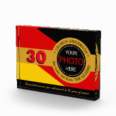 Duitse vlag Foto Block & Germany / name badge (Rechts)