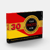 Duitse vlag Foto Block & Germany / name badge (Links)