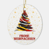 DUITSE VLAG GEÏNSPIREERD KERAMISCH ORNAMENT (Links)