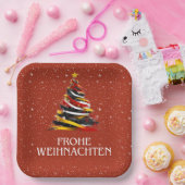 DUITSE VLAG GEÏNSPIREERD PAPIEREN BORDJE (Feest)